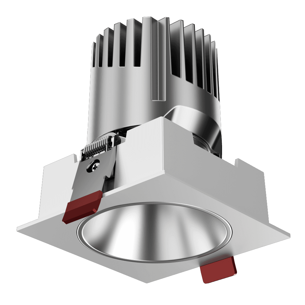 square LED down Light