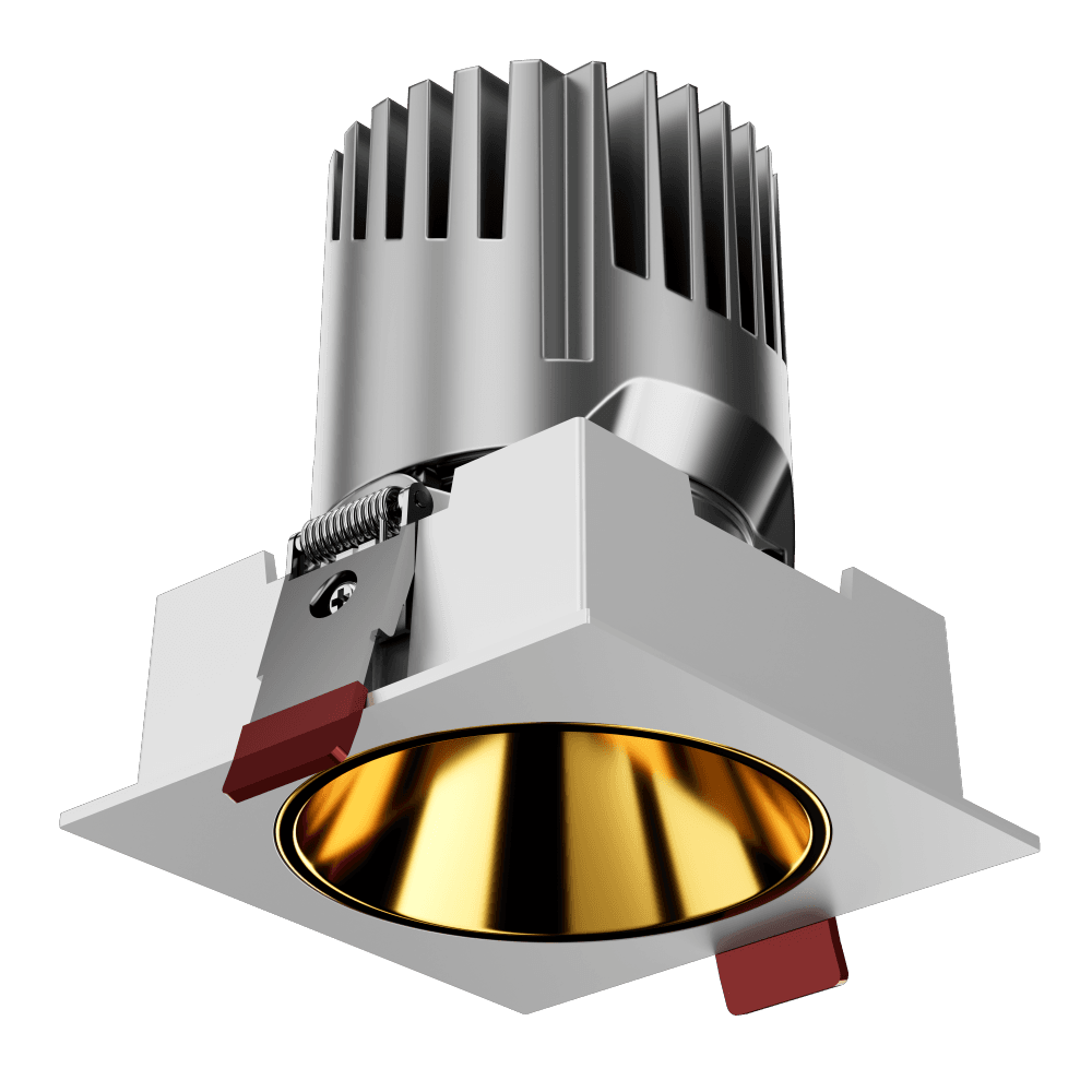 square LED down Light