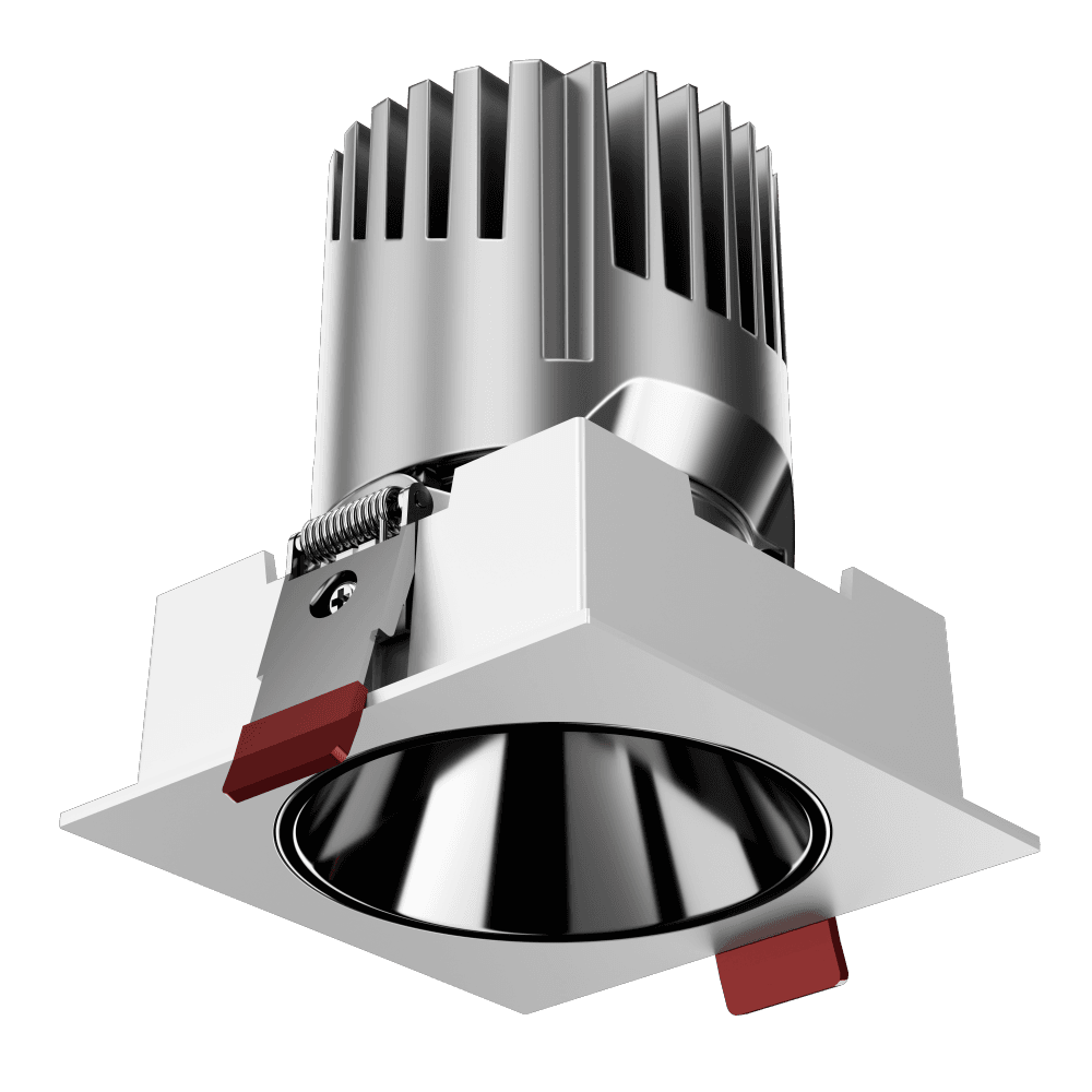 square LED down Light